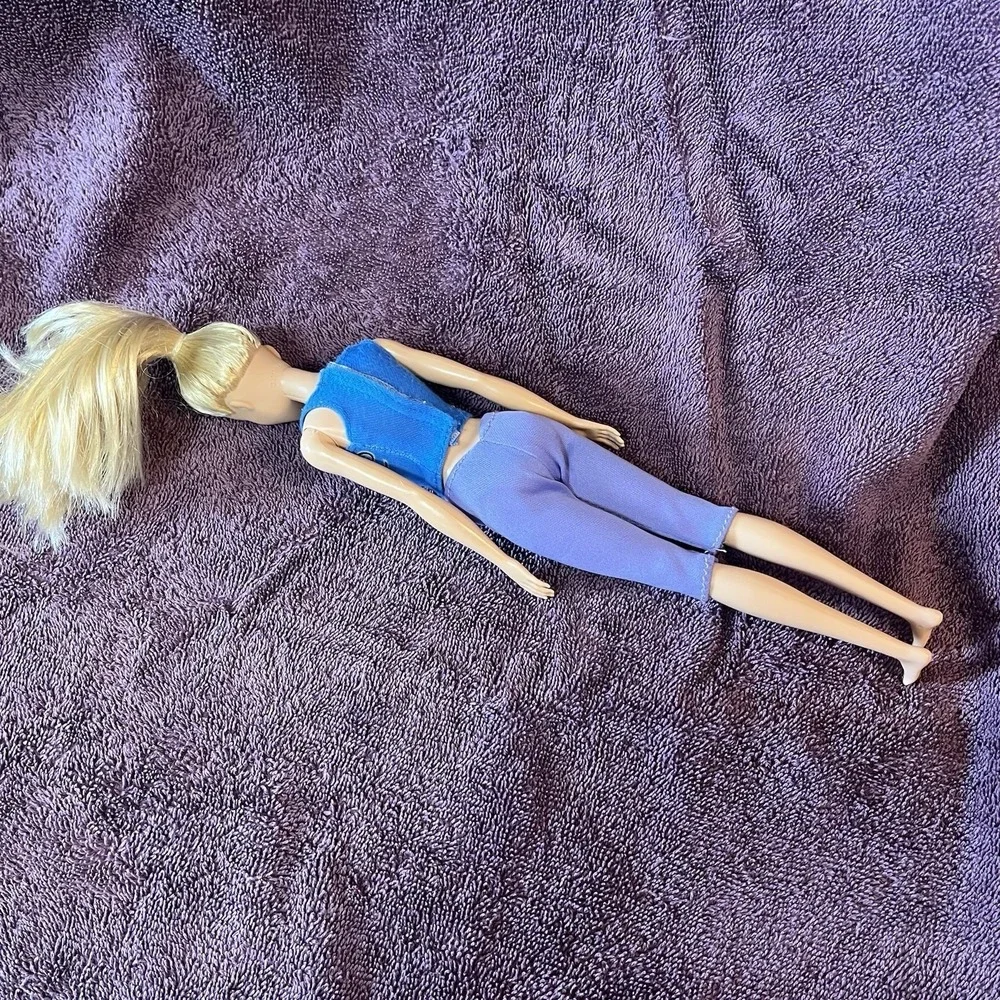 Barbie Blonde Millie Doll 2013 2015 Fashionista Mattel Blue‎ top & Purple Pants